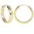 Creolen ✪ Ohrringe Gelbgold 333 Gold (8 Karat) Rund Ø 20mm Goldohrringe Goldcreolen Damenohrringe Pretty Celine V0004866 - 3