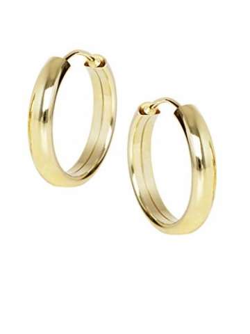 Creolen ✪ Ohrringe Gelbgold 333 Gold (8 Karat) Rund Ø 20mm Goldohrringe Goldcreolen Damenohrringe Pretty Celine V0004866 - 5