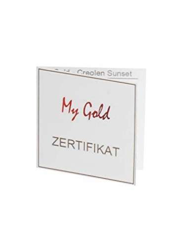 Creolen Ohrringe Gelbgold 333 Gold (8 Karat) Ø 13mm Goldohrringe Goldcreolen Damenohrringe Ohrschmuck Sunset C-00697-G306-13mm/1.3mm - 6