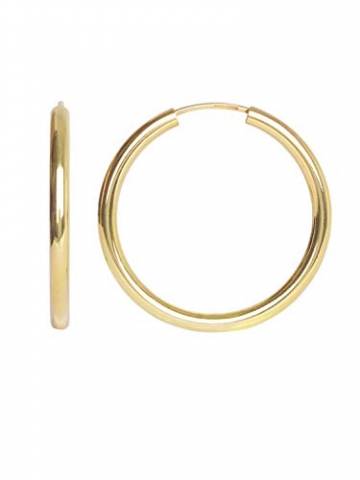 Creolen Ohrringe Gelbgold 333 Gold (8 Karat) Ø 30mm Goldcreolen Goldohrringe Damenohrringe Ohrschmuck Paloma Blanca V0002533 - 1