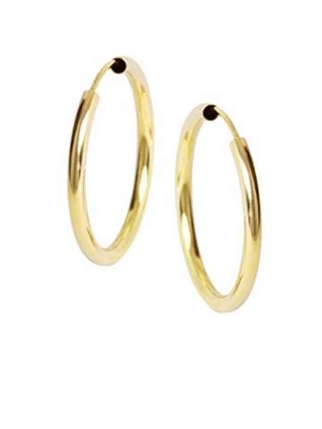 Creolen Ohrringe Gelbgold 333 Gold (8 Karat) Ø 30mm Goldcreolen Goldohrringe Damenohrringe Ohrschmuck Paloma Blanca V0002533 - 6