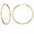 Creolen Ohrringe Gelbgold 333 Gold (8 Karat) Ohne Stein Ø 30mm Glanz Goldohrringe Goldcreolen Damenohrringe Ohrschmuck Paloma Blanca V0004852 - 3