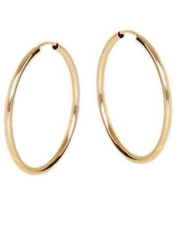 Creolen Ohrringe Gelbgold 333 Gold (8 Karat) Ohne Stein Ø 30mm Glanz Goldohrringe Goldcreolen Damenohrringe Ohrschmuck Paloma Blanca V0004852 - 4