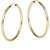 Creolen Ohrringe Gelbgold 333 Gold (8 Karat) Ohne Stein Ø 30mm Glanz Goldohrringe Goldcreolen Damenohrringe Ohrschmuck Paloma Blanca V0004852 - 4