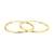 Damen Creolen Echt Gold 25 mm 750 aus Gelbgold, Ohrringe Gold mit Stempel, Breite 1,5 mm, Gewicht ca. 1 g, Made in Germany - 3