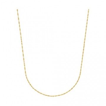 Damen Halskette 8 Karat 333 Gold Gelbgold Singapurkette Breite 1,00mm Länge 42cm 45cm 50cm 60cm Goldkette (45 Zentimeter) - 4
