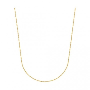 Damen Halskette 8 Karat 333 Gold Gelbgold Singapurkette Breite 1,00mm Länge 42cm 45cm 50cm 60cm Goldkette (45 Zentimeter) - 4
