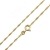 Damen Halskette 8 Karat 333 Gold Gelbgold Singapurkette Breite 1,00mm Länge 42cm 45cm 50cm 60cm Goldkette (45 Zentimeter) - 1