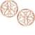 Diamant Ohrringe Ohrstecker Rotgold Rosegold 750 Gold (18 Karat) 0,05ct. Damenohrringe Rosette Rund Ø 10mm Ohrschmuck Damenstecker Goldohrringe Flora O-07881-G531-DIA03C/H/P1 - 1