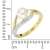 Diamonds by Ellen K. Damen-Ring 585 Gelbgold Diamant 0.24 Karat W 18 360370196-1-018 - 3