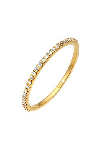 DIAMORE Ring Damen Geo Microsetting mit Diamant (0.25 ct.) in 585 Gelbgold - 1