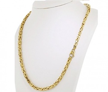 Echt 585 Gold Königskette Halskette Gelbgold Herrenkette Goldkette 70cm 6,00mm Massiv K6 - 2