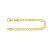 Echtgold Armband Herren Gold 3,5 mm, Fantasiekette aus 585 Gelbgold, Männer Goldarmband mit Stempel und Karabinerverschluss mit Schlaufe, Länge 21 cm, Gewicht ca. 2,5 g, Made in Germany - 1