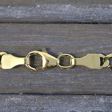 EDELWEISS Goldkette, Fantasiekette Gelbgold 333/8 K, Länge 50 cm, Breite 3.5 mm, Gewicht ca. 4.1 g, NEU - 6
