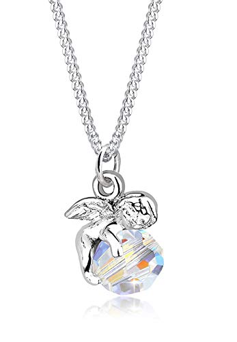 Elli Halskette Damen Engel mit Swarovski® Kristall in 925 Sterling Silber - 1