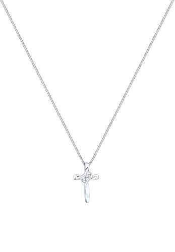 Elli Halskette Damen Kreuz Religion mit Swarovski® Kristalle in 925 Sterling Silber - 4