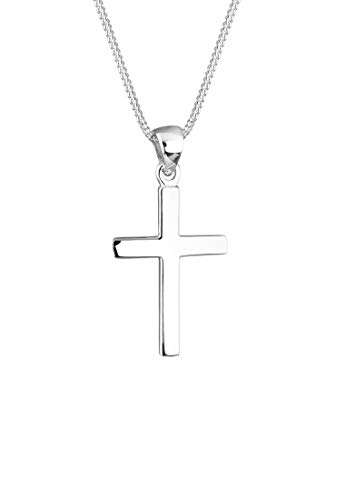 Elli Halskette Damen Kreuz Symbol Basic Religion in 925 Sterling Silber - 1