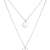Elli Halskette Damen Plättchen Anhänger 2-lagig in 925 Sterling Silber - 4