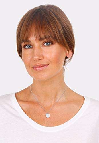 Elli Halskette Damen Plättchen Gehämmert Organic Look Minimal aus 925 Sterling Silber vergoldet - 2