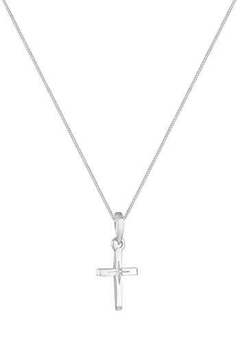 Elli Halskette Halskette Damen mit Kreuz Anhänger und Sterngravur in 925 Sterling Silber - 4