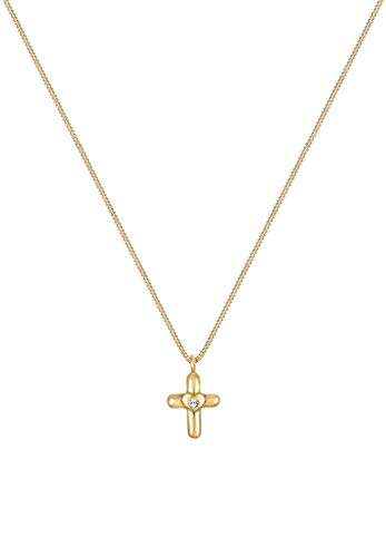 Elli Halskette Kinder Kreuz Herz Cute mit Swarovski® Kristalle in 925 Sterling Silber - 4
