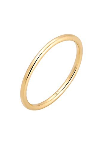 Elli PREMIUM Ring Damen Bandring Ehering Trauring Hochzeit in 585er Gelbgold - 1