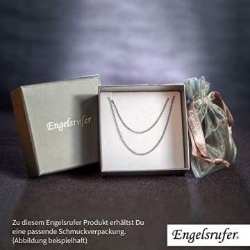 Engelsrufer - dezente Damen Halskette ohne Anhänger aus 925 Sterling Silber, einfache Frauen Schmuck Silberkette mit Karabinerverschluss, silberne filigrane Damenkette nickelfrei - 6