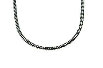 Facet57 Schlangenkette (1,2 mm breit) aus 925 Sterling Silber rhodiniert Halskette 60 cm: Feine Silberkette - Made in Germany - 2