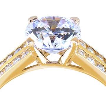 Gioro Verlobungsring Mina in 585 Gold mit Swarovski Kristallen (59 (18.8)) - 4