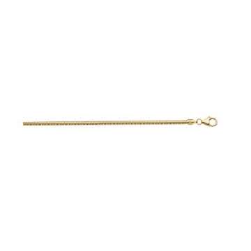 Gold Halskette Collier 14 k 585 Gelbgold Schlangenkette 38 cm - 1