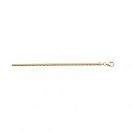 Gold Halskette Collier 14 k 585 Gelbgold Schlangenkette 42 cm - 1