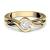 Gold-Ring Verlobungsringe Gelbgold 333 echt Gold von AMOONIC mit Zirkonia Stein inkl. Luxusetui +Goldring Gelbgold Ring wie Diamant Ehering Gold Trauring Damenschmuck FF388GG333ZIFA52 - 1