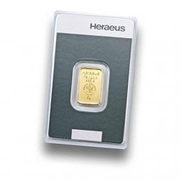 Goldbarren  5 Gramm Heraeus - Feingold 999.9 im Scheckkartenformat - LBMA zertifiziert - Anlagegold24 h 7 Tage online kaufen - Edelmetalle als Anlage und Geschenk - 1