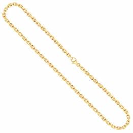 Goldkette, Ankerkette diamantiert Gelbgold 333/8 K, Länge 45 cm, Breite 3.8 mm, Gewicht ca. 29.3 g, NEU - 1