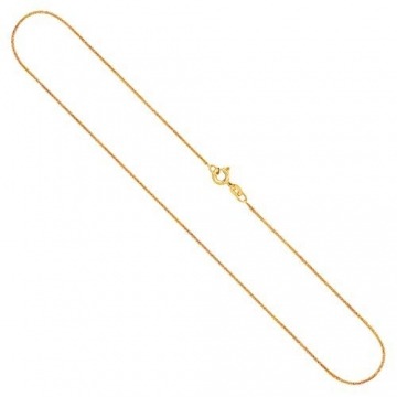 Goldkette, Ankerkette flach Gelbgold 333/8 K, Länge 50 cm, Breite 1.2 mm, Gewicht ca. 1.6 g, NEU - 1