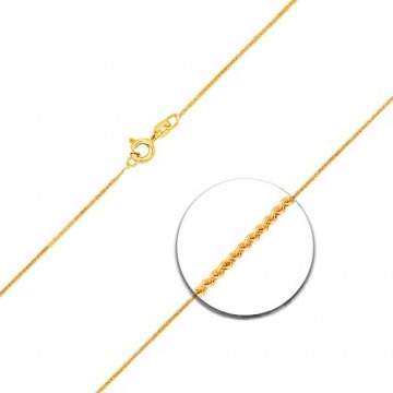 Goldkette, Ankerkette flach Gelbgold 333/8 K, Länge 50 cm, Breite 1.2 mm, Gewicht ca. 1.6 g, NEU - 5