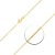 Goldkette, Ankerkette flach Gelbgold 585/14 K, Länge 60 cm, Breite 1.2 mm, Gewicht ca. 2.3 g, NEU - 2