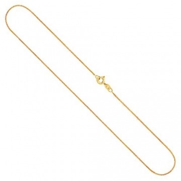 Goldkette, Ankerkette flach Gelbgold 585/14 K, Länge 60 cm, Breite 1.2 mm, Gewicht ca. 2.3 g, NEU - 1