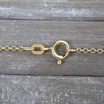 Goldkette, Ankerkette rund Gelbgold 585/14 K, Länge 70 cm, Breite 1.5 mm, Gewicht ca. 4.3 g, NEU - 5