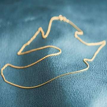 Goldkette, Ankerkette rund Gelbgold 585/14 K, Länge 70 cm, Breite 1.5 mm, Gewicht ca. 4.3 g, NEU - 9