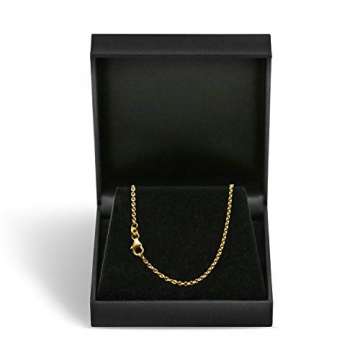 Goldkette, Ankerkette rund Gelbgold 585/14 K, Länge 70 cm, Breite 2 mm, Gewicht ca. 7.8 g, NEU - 2