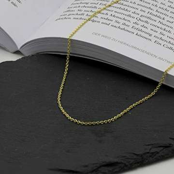 Goldkette, Ankerkette rund Gelbgold 585/14 K, Länge 70 cm, Breite 2 mm, Gewicht ca. 7.8 g, NEU - 7