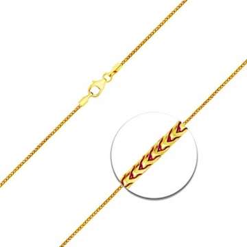 Goldkette, Bingokette Gelbgold 750/18 K, Länge 42 cm, Breite 1.3 mm, Gewicht ca. 5.3 g, NEU - 4