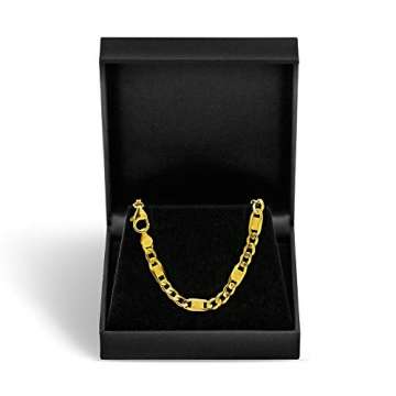 Goldkette, Fantasiekette Gelbgold 333/8 K, Länge 50 cm, Breite 5.2 mm, Gewicht ca. 9.7 g, NEU - 2