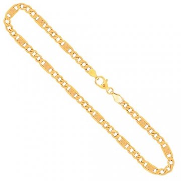 Goldkette, Fantasiekette Gelbgold 333/8 K, Länge 50 cm, Breite 5.2 mm, Gewicht ca. 9.7 g, NEU - 1