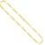 Goldkette, Figarokette diamantiert Gelbgold 333/8 K, Länge 60 cm, Breite 4.3 mm, Gewicht ca. 22 g, NEU - 1