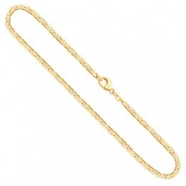Goldkette, Königskette Gelbgold 585/14 K, Länge 50 cm, Breite 2.3 mm, Gewicht ca. 22.2 g, NEU - 1
