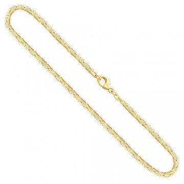 Goldkette, Königskette Gelbgold 585/14 K, Länge 50 cm, Breite 2.3 mm, Gewicht ca. 22.2 g, NEU - 1