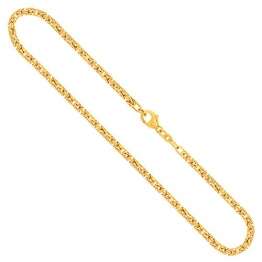 Goldkette, Königskette Gelbgold 585/14 K, Länge 50 cm, Breite 2.8 mm, Gewicht ca. 27.5 g, NEU - 1