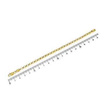 Goldkette Massiv Gold 585 Erbskette Halskette 60 cm Gelbgold 14K Unisex 2,8 mm 45 cm - 2